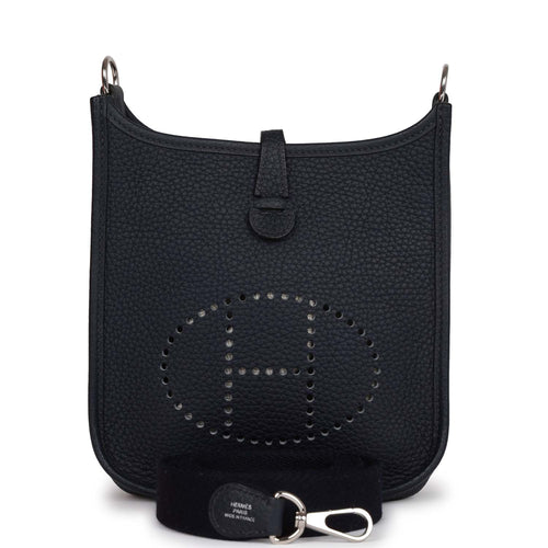 Hermes Evelyne TPM Bleu Nuit Clemence Palladium Hardware