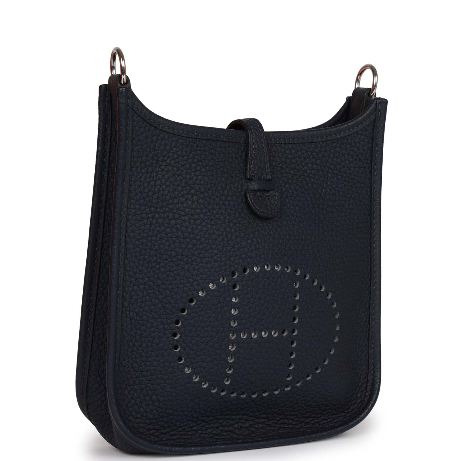 Hermes Evelyne TPM Bleu Nuit Clemence Palladium Hardware – Madison ...