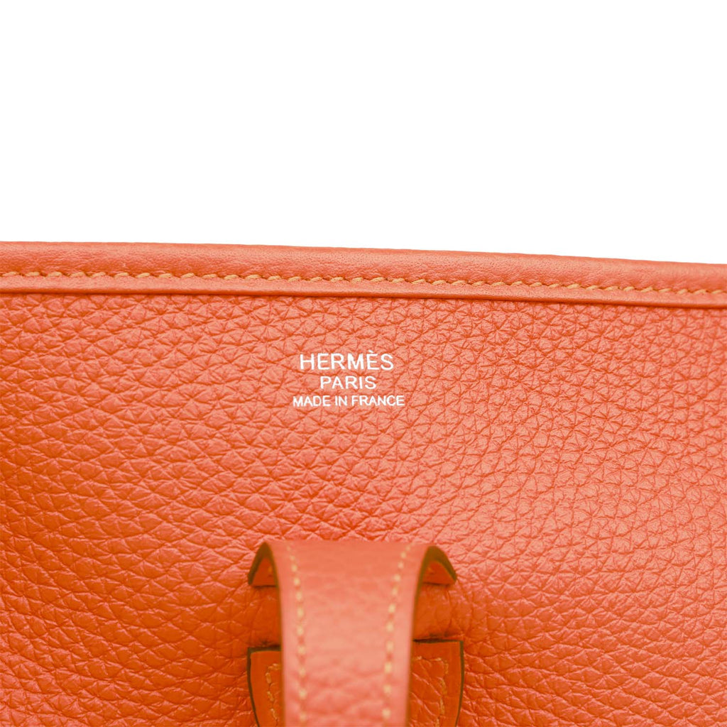 Hermès Evelyne PM Bag Etain - Clemence Leather Palladium Hardware