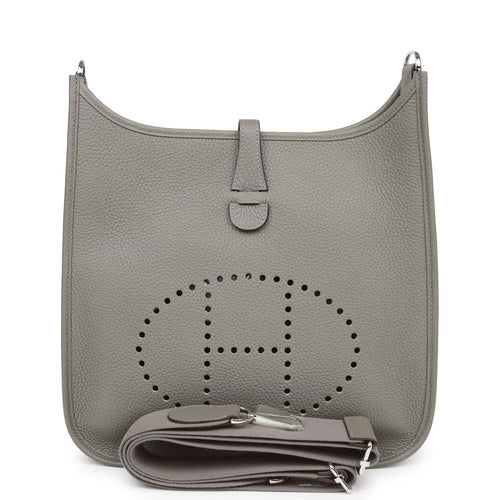 Hermes Evelyne III PM Gris Meyer Clemence Palladium Hardware