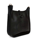 Hermes Evelyne III PM Black Clemence Gold Hardware