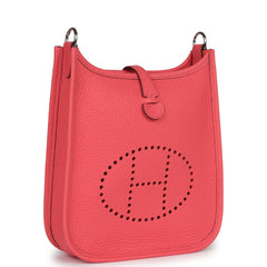 Hermes Evelyne TPM Rose Texas Clemence Palladium Hardware