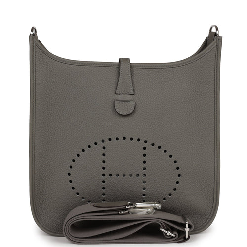 Hermes Evelyne III PM Gris Meyer Clemence Palladium Hardware
