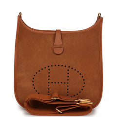 Hermes Evelyne III PM Gold Grizzly and Chamois Swift Gold Hardware