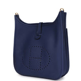 Hermes Evelyne III PM Bleu Saphir Clemence Gold Hardware