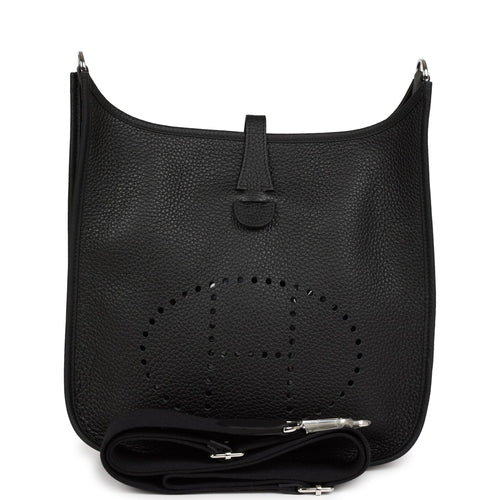 Hermes Evelyne III PM Black Clemence Palladium Hardware