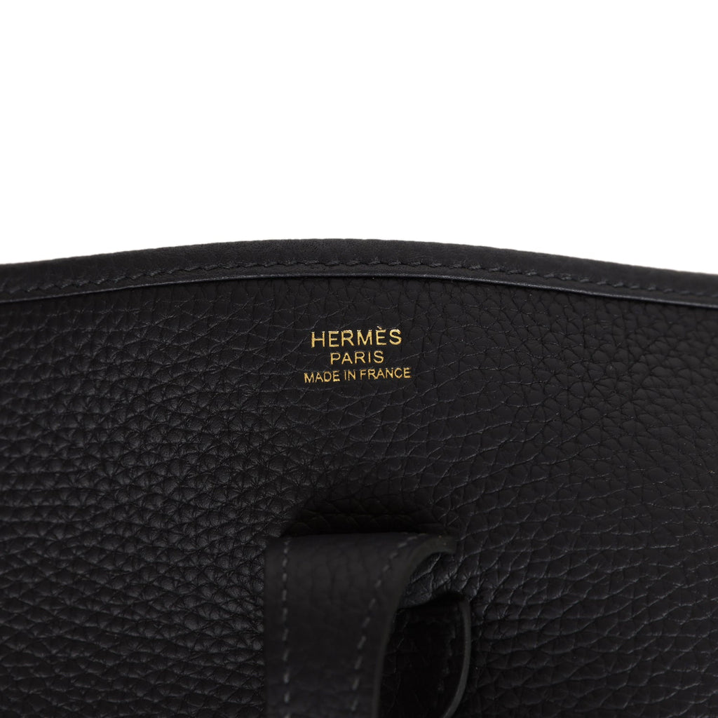Hermes Evelyne III PM Caban Clemence Gold Hardware