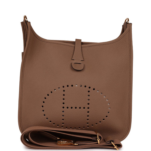 Hermes Evelyne III PM Beige de Weimar Clemence Gold Hardware