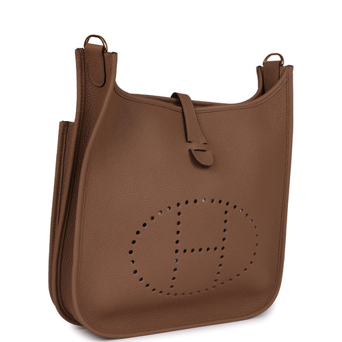 Hermes Evelyne III PM Beige de Weimar Clemence Gold Hardware
