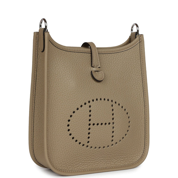 Hermes Evelyne TPM Beige Marfa Clemence Palladium Hardware – Madison ...