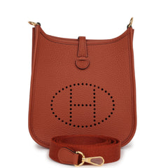 Hermes Evelyne TPM Cuivre Clemence Gold Hardware