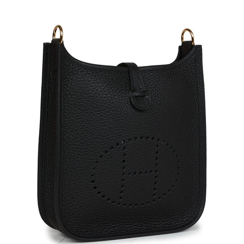 Hermes Evelyne TPM Black Clemence Gold Hardware