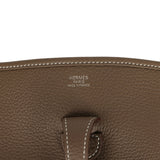 Hermes Evelyne III PM Etoupe Clemence Palladium Hardware