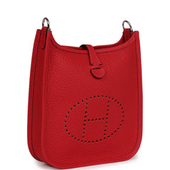 Hermes Evelyne TPM Vermillion Clemence Palladium Hardware
