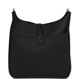 Hermes Evelyne PM Black Clemence Gold Hardware