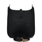 Hermes Evelyne TPM Black Clemence Gold Hardware