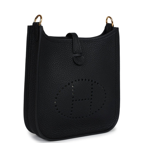 Hermes Evelyne TPM Black Clemence Gold Hardware