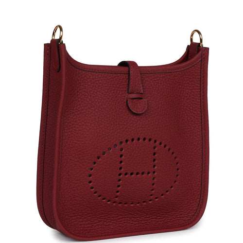Hermes Evelyne TPM Rouge H Clemence Gold Hardware