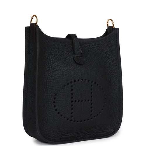 Hermes Evelyne TPM Black Clemence Gold Hardware