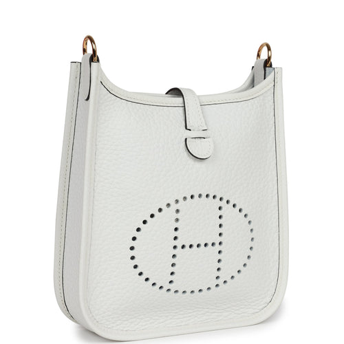 Hermes Evelyne TPM New White Clemence Gold Hardware