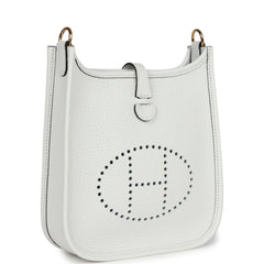 Hermes Evelyne TPM New White Clemence Gold Hardware