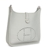 Hermes Evelyne III PM Gris Perle Clemence Palladium Hardware