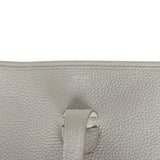 Hermes Evelyne III PM Gris Perle Clemence Palladium Hardware