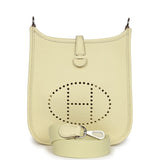 Hermes Evelyne TPM Jaune Milton Clemence Palladium Hardware