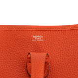 Hermes Evelyne III PM Feu Clemence Palladium Hardware