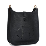 Hermes Evelyne TPM Black Clemence Gold Hardware