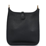 Hermes Evelyne TPM Black Clemence Gold Hardware