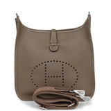 Hermes Evelyne PM Etoupe Clemence Palladium Hardware