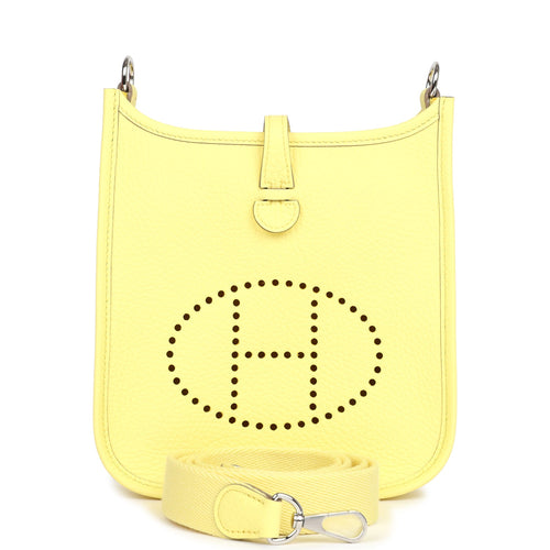Hermes Evelyne TPM Limoncello Clemence Palladium Hardware