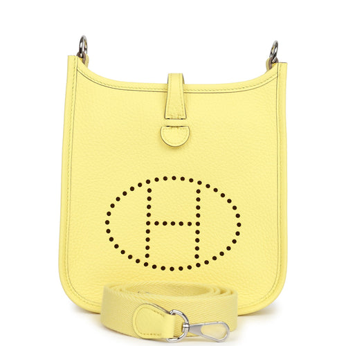 Hermes Evelyne TPM Limoncello Clemence Palladium Hardware