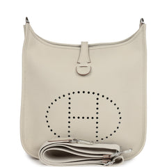 Hermes Evelyne III PM Beton Clemence Palladium Hardware