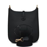 Hermes Evelyne TPM Black Clemence Gold Hardware