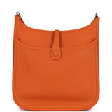 Hermes Evelyne III PM Orange Clemence Palladium Hardware