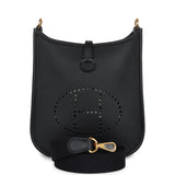 Hermes Evelyne TPM Black Clemence Gold Hardware