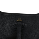 Hermes Evelyne TPM Black Clemence Gold Hardware