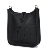 Hermes Evelyne TPM Black Clemence Gold Hardware