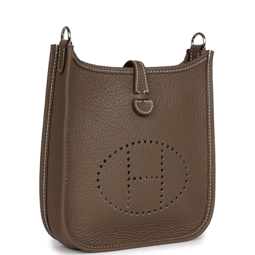 Hermes Evelyne TPM Etoupe Clemence Palladium Hardware