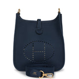 Hermes Evelyne TPM Bleu De Prusse Clemence Gold Hardware