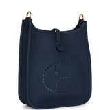 Hermes Evelyne TPM Bleu De Prusse Clemence Gold Hardware