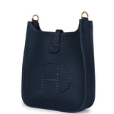 Hermes Evelyne TPM Bleu De Prusse Clemence Gold Hardware