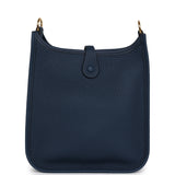 Hermes Evelyne TPM Bleu De Prusse Clemence Gold Hardware