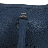 Hermes Evelyne TPM Bleu De Prusse Clemence Gold Hardware