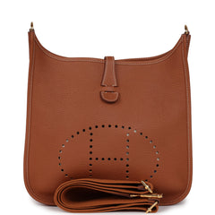 Hermes Evelyne III PM Gold Clemence Gold Hardware