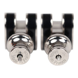 Hermes Mini Pop H Earrings Black Enamel Palladium Hardware