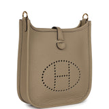 Hermes Evelyne TPM Beige Marfa Clemence Gold Hardware