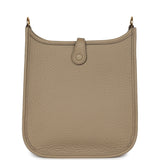 Hermes Evelyne TPM Beige Marfa Clemence Gold Hardware